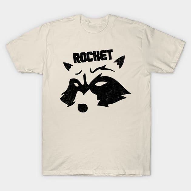 Rocket Raccoon Decal Art T-Shirt by Helm Store